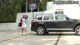 Sexy stepdaughter shares her BF with busty MILF stepmom porn video